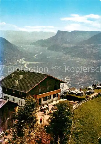 AK / Ansichtskarte Dorf_Tirol_Suedtirol_IT Gasthaus Hochmut Fernsicht 