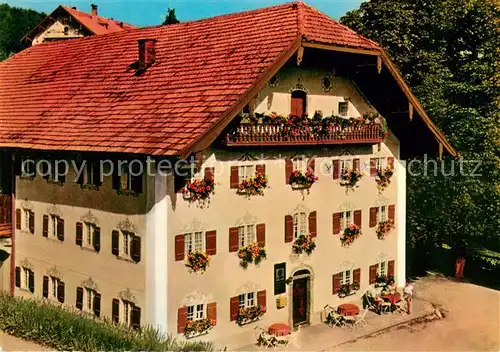 AK / Ansichtskarte Siegsdorf_Oberbayern Gasthaus und Pension Hoepfling Siegsdorf Oberbayern