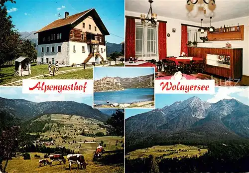 AK / Ansichtskarte Birnbaum_Lesachtal Alpengasthof Wolayersee Landschaftspanorama Alpen Birnbaum_Lesachtal