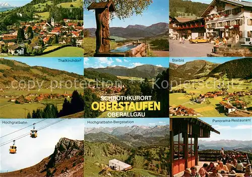 AK / Ansichtskarte Oberstaufen und Umgebung Hochgratbahn Bergstation Bergrestaurant Oberstaufen