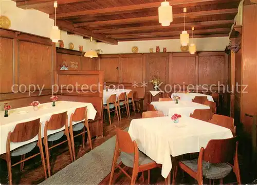 AK / Ansichtskarte Zollhaus_Blumberg Hotel Kranz Gastraum Zollhaus Blumberg