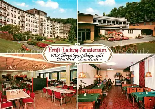 AK / Ansichtskarte Sandbach_Hessen Ernst Ludwig Sanatorium Kantine Sandbach Hessen