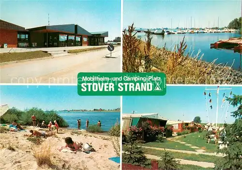 AK / Ansichtskarte Drage_Elbe Restaurant Stover Strand Mobilheim und Campingplatz Drage_Elbe