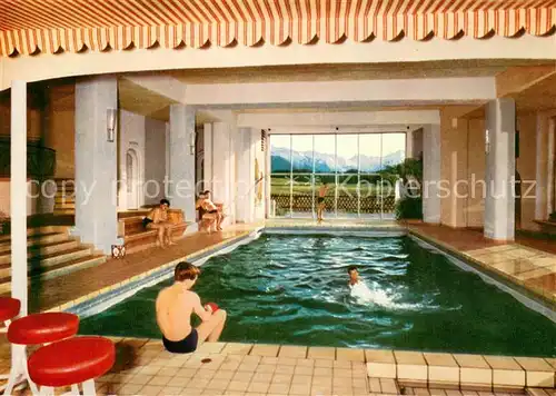 AK / Ansichtskarte Sonthofen_Oberallgaeu Alpen Moor und Kneippbad Sonnenalp Hallenbad Sonthofen Oberallgaeu