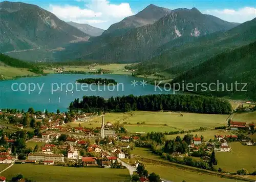 AK / Ansichtskarte Schliersee mit Jaegerkamp und Brecherspitze Fliegeraufnahme Schliersee