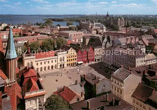 AK / Ansichtskarte Schwerin__Mecklenburg Blick vom Dom auf die Altstadt 