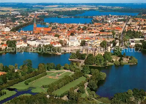AK / Ansichtskarte Schwerin__Mecklenburg Fliegeraufnahme 