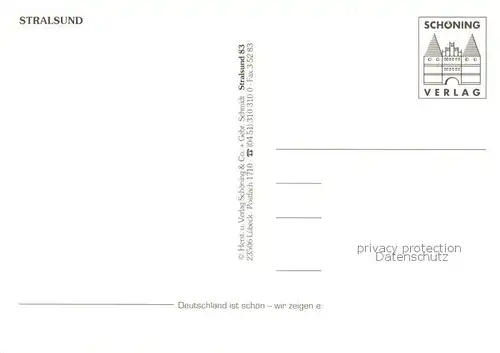 AK / Ansichtskarte Stralsund Fliegeraufnahme 