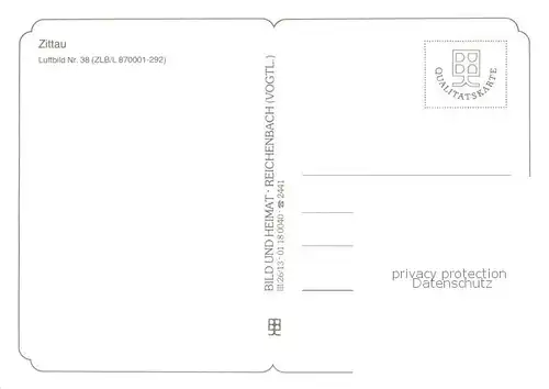 AK / Ansichtskarte Zittau Fliegeraufnahme mit Kirche Zittau