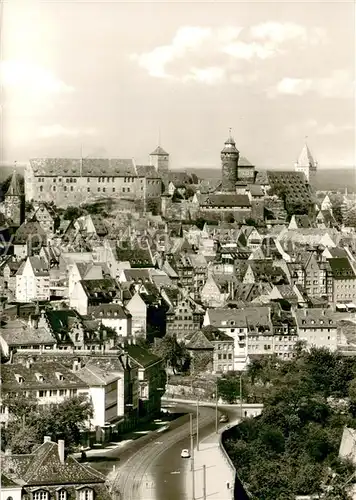 AK / Ansichtskarte Nuernberg Blick zur Burg Nuernberg