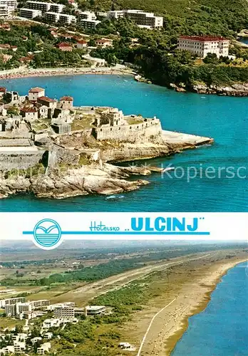 AK / Ansichtskarte Ulcinj_Montenegro Fliegeraufnahmen Ulcinj Montenegro