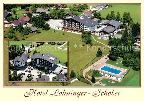 AK / Ansichtskarte St_Georgen_Attergau Hotel Lohninger Schober Fliegeraufnahme St_Georgen_Attergau