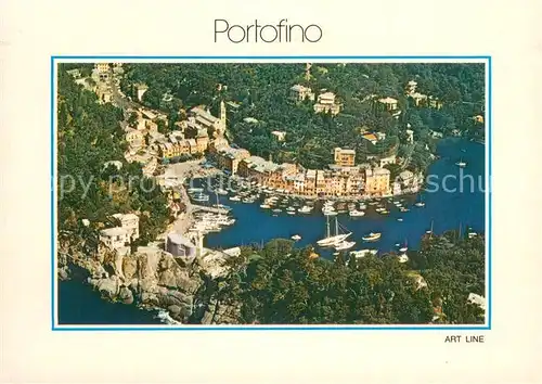 AK / Ansichtskarte Portofino_Liguria Golfo dei Tigullio Fliegeraufnahme Portofino Liguria