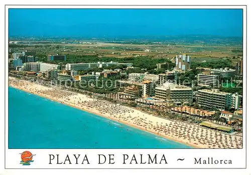 AK / Ansichtskarte Playa_de_Palma_Mallorca Fliegeraufnahme Playa_de_Palma_Mallorca