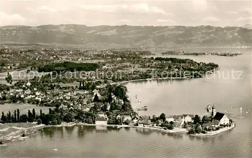 AK / Ansichtskarte Wasserburg_Bodensee Fliegeraufnahme Wasserburg Bodensee