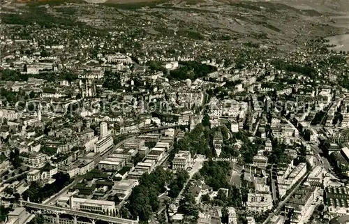 AK / Ansichtskarte Lausanne_VD Fliegeraufnahme Lausanne VD