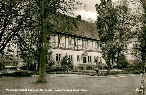 AK / Ansichtskarte Bodenwerder Muenchhausens Geburtshaus Bodenwerder