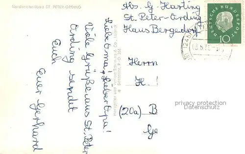 AK / Ansichtskarte St Peter Ording Strandpartie 