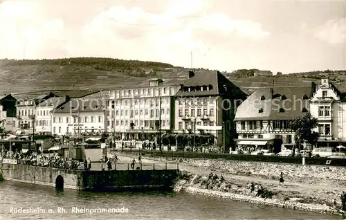 AK / Ansichtskarte Ruedesheim_am_Rhein Rheinpromenade 