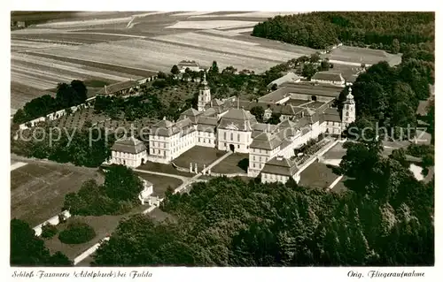 AK / Ansichtskarte Fulda Schloss Fasanerie Adolphseck Fliegeraufnahme Fulda