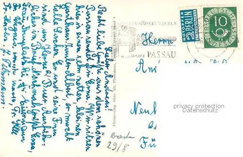 AK / Ansichtskarte Passau Dreifluessestadt Panorama Passau