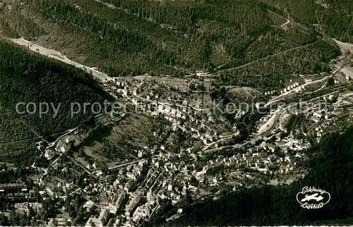 AK / Ansichtskarte Wildbad_Schwarzwald Fliegeraufnahme Wildbad_Schwarzwald