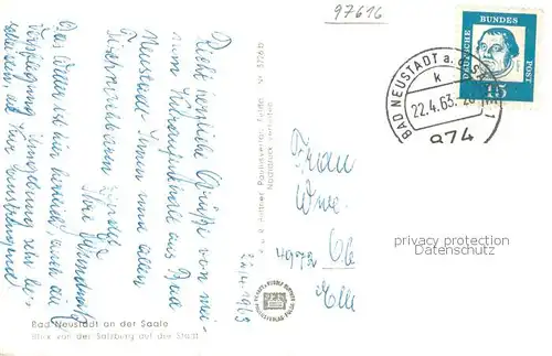 AK / Ansichtskarte Bad_Neustadt Panorama Bad_Neustadt