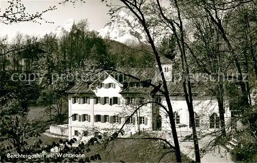 AK / Ansichtskarte Berchtesgaden Lehrerheim Schloss Fuerstenstein Watzmann Berchtesgaden