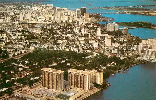 AK / Ansichtskarte Miami_Florida Aerial view 