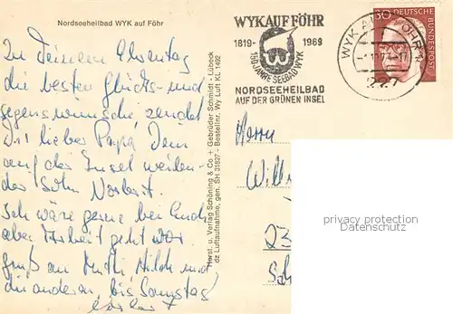 AK / Ansichtskarte Wyk_Foehr Fliegeraufnahme Foehr