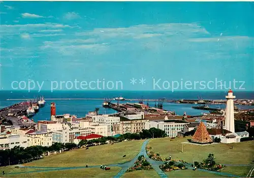 AK / Ansichtskarte Port_Elizabeth_Southafrica Showing the Danking Reserve in the foreground with the Harbour and Dock area behind Port_Elizabeth