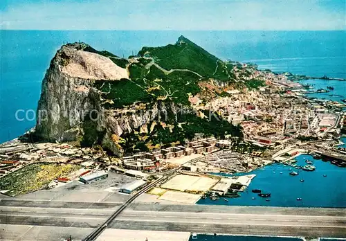 AK / Ansichtskarte Gibraltar Aerial view of Rock of Gibraltar Gibraltar