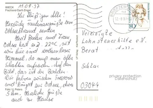 AK / Ansichtskarte Wieck_Darss Fischland Darss Zingst Fliegeraufnahme Wieck Darss