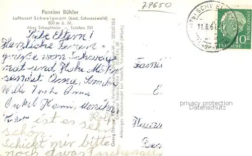 AK / Ansichtskarte Schweigmatt Panorama mit Hohe Moehr Schweigmatt