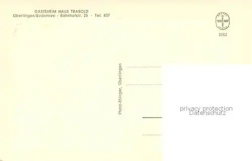 AK / Ansichtskarte ueberlingen_Bodensee Gaesteheim Haus Trabold ueberlingen Bodensee