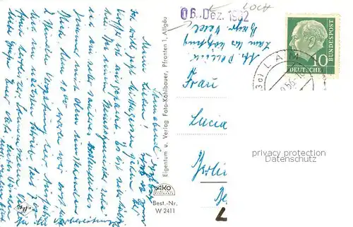 AK / Ansichtskarte Lam_Oberpfalz Panorama Blick zu grossem und kleinem Arber Bayerischer Wald Lam_Oberpfalz