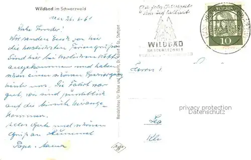 AK / Ansichtskarte Bad_Wildbad Kurpark Kurhotels Kurort im Schwarzwald Bad_Wildbad