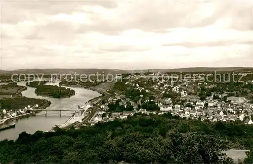 AK / Ansichtskarte Vallendar Panorama Rheintal Vallendar