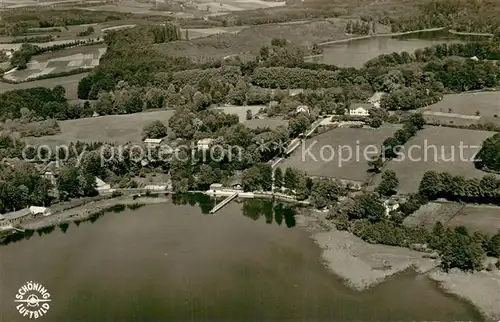 AK / Ansichtskarte Holsteinische_Schweiz Fliegeraufnahme mit Keller und Ukleisee Holsteinische_Schweiz