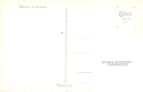AK / Ansichtskarte Saeckingen_Bad Fliegeraufnahme Saeckingen_Bad