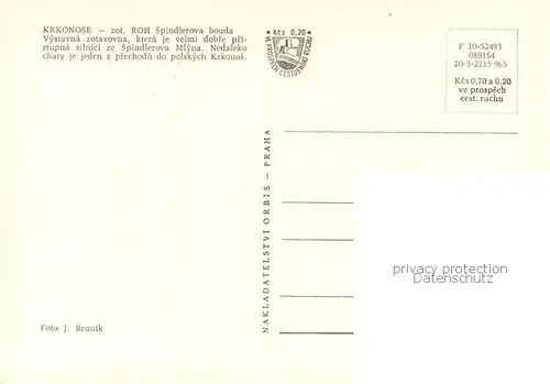 AK / Ansichtskarte Krkonose_CZ Gebaeudeansicht 