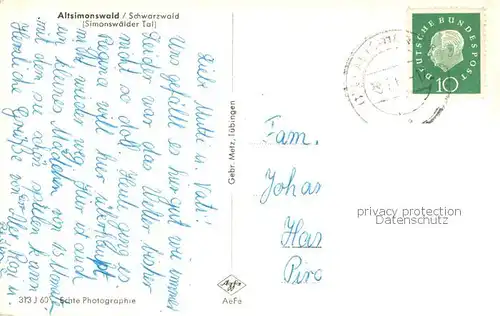 AK / Ansichtskarte Altsimonswald Fliegeraufnahme Altsimonswald