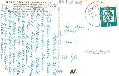 AK / Ansichtskarte Nordenau Hotel Gnacke Kirche Fliegeraufnahme Nordenau