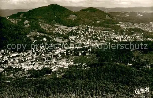 AK / Ansichtskarte Baden Baden Fliegeraufnahme mit Merkur Baden Baden