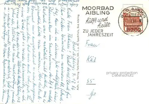 AK / Ansichtskarte Bad_Aibling Sanatorium Wendelstein Bad_Aibling