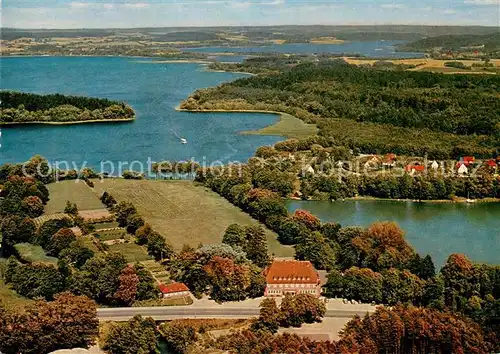 AK / Ansichtskarte Ploen_See Fegetasche Hotel Restaurant Fliegeraufnahme Ploen_See