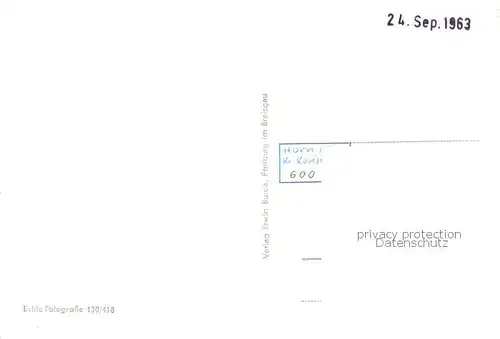 AK / Ansichtskarte Horn_Untersee Camping und Schweizer Ufer Kirche Seepartie Strand Gondelhafen Horn Untersee