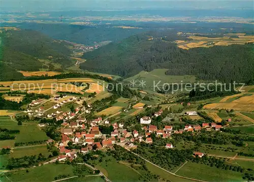 AK / Ansichtskarte Fuernsal Fliegeraufnahme mit Cafe Pension Sommerwald Fuernsal