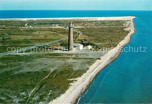 AK / Ansichtskarte Grenen_Skagen Fliegeraufnahme mit Leuchtturm Grenen Skagen