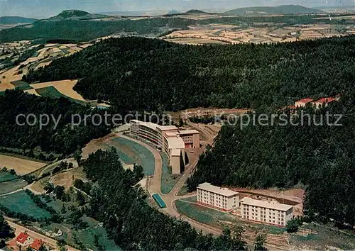 AK / Ansichtskarte Schwabthal Sanatorium Lautergrund mit Staffelberg Spitzberg und Banzberge Fliegeraufnahme  Schwabthal